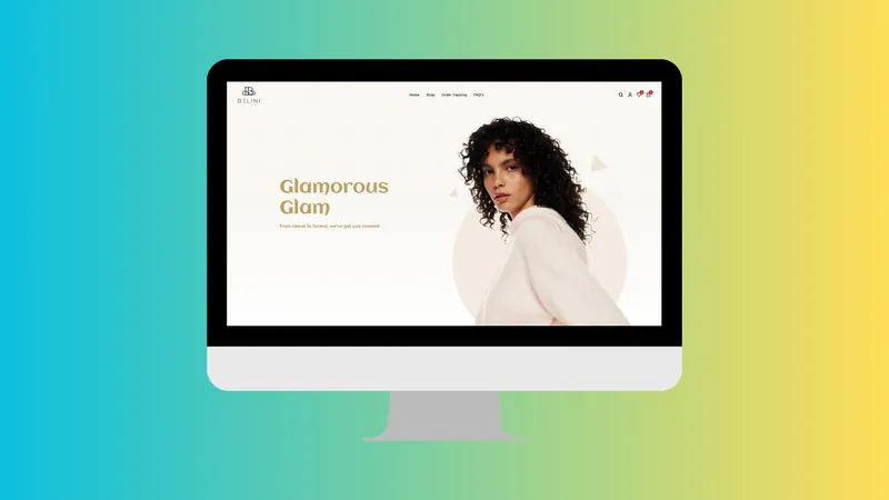 Belini website on a desktop screen