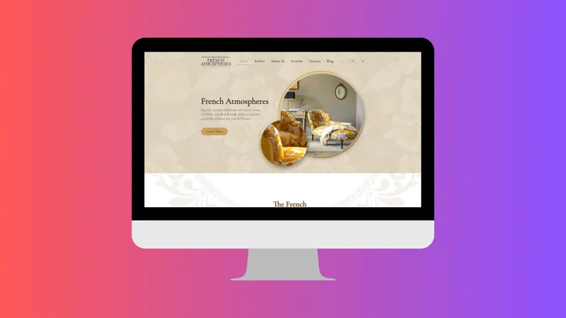 French Atmospheres website on a desktop screen